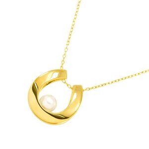 MIKIMOTO Akoya Pearl 6.6mm Necklace 18K YG 750